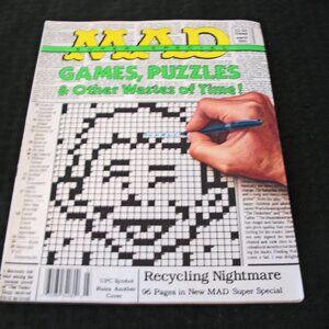 MAD Magazine Super Special  March 1993, Games, Puzzles